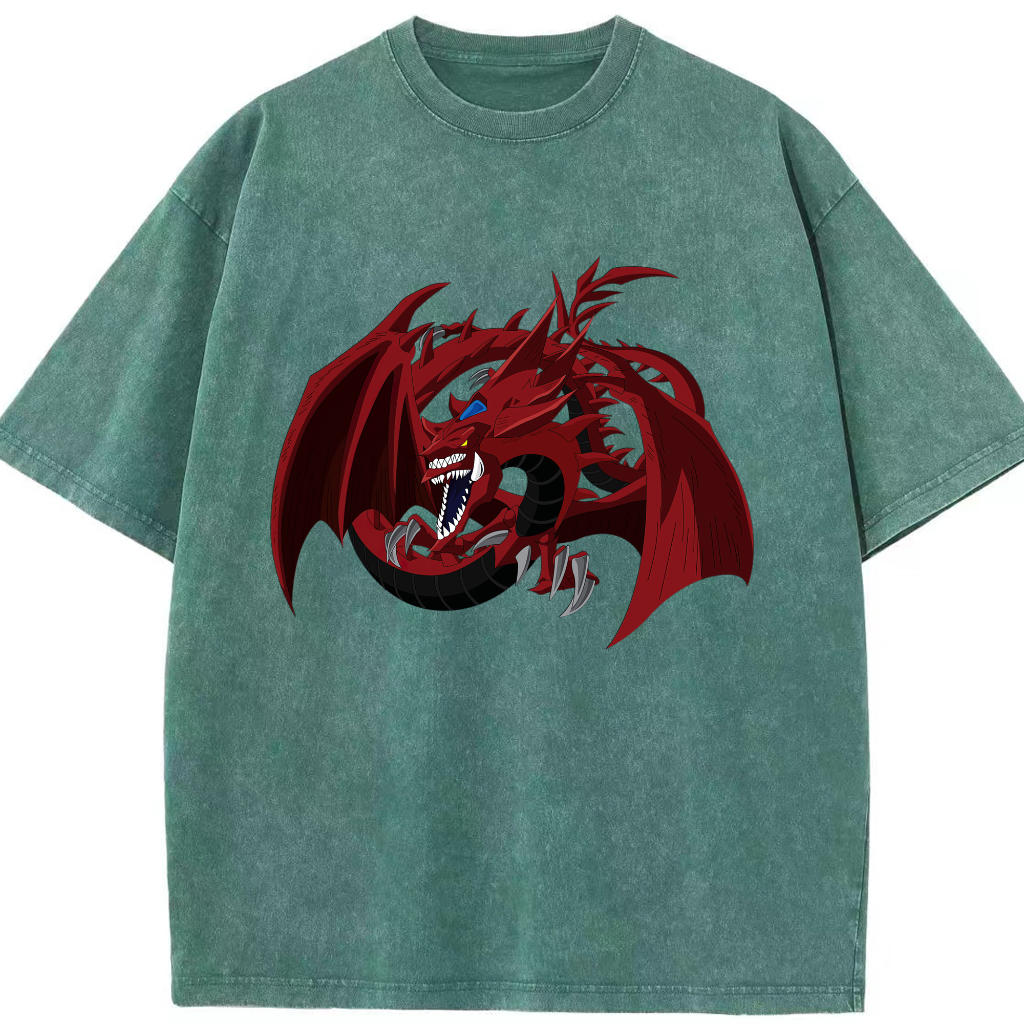 （画像用） 遊☆戯☆王 Yu-Gi-Oh! 綿100% ヴィンテージ風 半袖Tシャツ（フロントプリント）